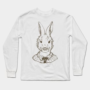 Scary Bunny Halloween Costume Long Sleeve T-Shirt